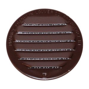Maurice Franklin Louver 1.5 in. W X 1.5 in. L Gloss Brown Aluminum Mini Louver