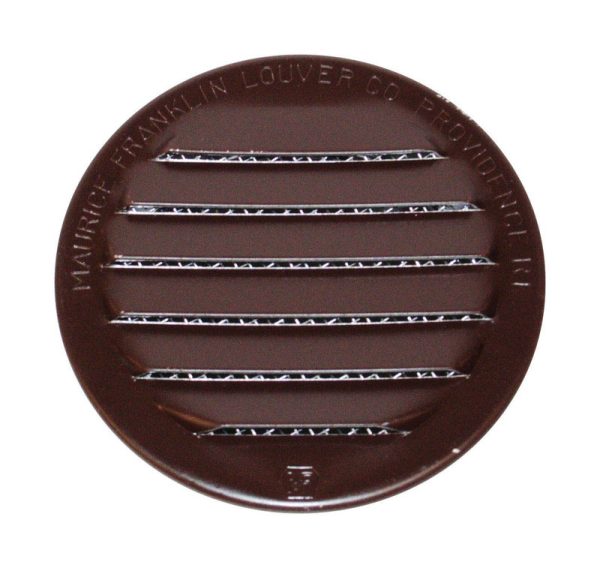 Maurice Franklin Louver 1.5 in. W X 1.5 in. L Gloss Brown Aluminum Mini Louver