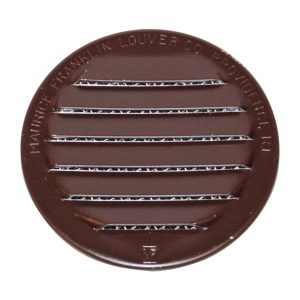 Maurice Franklin Louver 2.5 in. W X 2.5 in. L Gloss Brown Aluminum Mini Louver