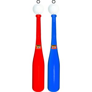 Ja-Ru Little Pro Baseball Toys ABS Plastic Blue/Red 2 pc