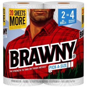 Brawny Pick-A-Size Paper Towels 120 sheet 2 ply 2 pk