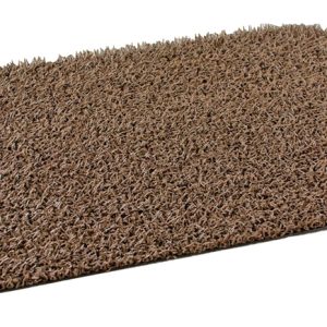 GrassWorx Clean Machine 30 in. L X 18 in. W Taupe Flair Rubber Door Mat