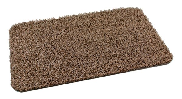 GrassWorx Clean Machine 30 in. L X 18 in. W Taupe Flair Rubber Door Mat