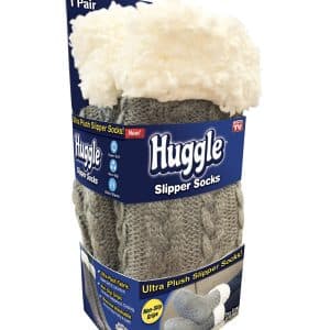 Huggle Slipper Socks Gray
