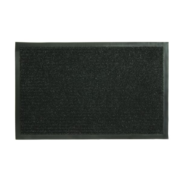 Sports Licensing Solutions 28 in. L X 18 in. W Black Ribbed Polypropylene Door Mat
