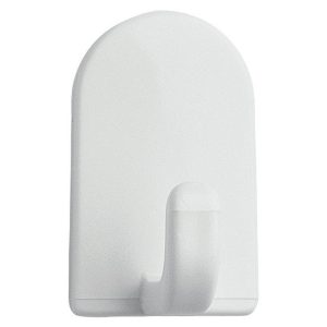 iDesign 1 in. L White ABS Mini Hook 1 pk