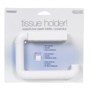 iDesign White Toilet Paper Holder