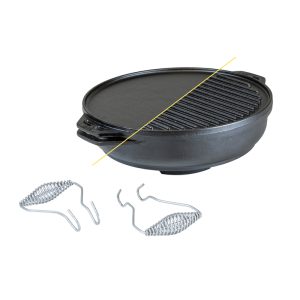 Lodge Cast Iron Multi-Pan 14 in. 6.8 qt Black