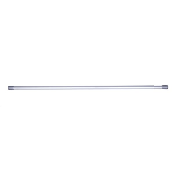 Kenney Silver Carlisle Tension Rod 28 in. L X 48 in. L
