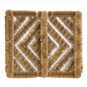 Sports Licensing Solutions 14 in. L X 12 in. W Brown Adirondack Coir Door Mat