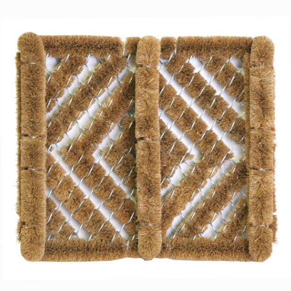 Sports Licensing Solutions 14 in. L X 12 in. W Brown Adirondack Coir Door Mat