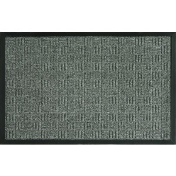 Sports Licensing Solutions 36 in. L X 24 in. W Gray Parquet Olefin Floor Mat