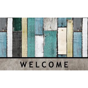 Sports Licensing Solutions 30 in. L X 18 in. W Multicolored Plank Rubber Floor Mat