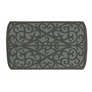 Sports Licensing Solutions 30 in. L X 18 in. W Gray Scroll Rubber Floor Mat