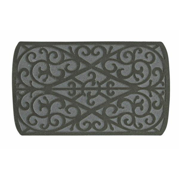 Sports Licensing Solutions 30 in. L X 18 in. W Gray Scroll Rubber Floor Mat