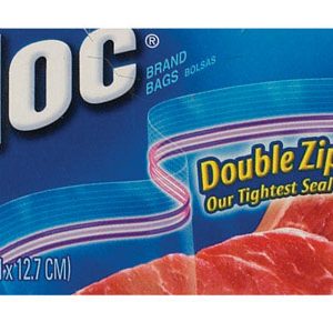 Ziploc Clear Double Zipper Freezer Bag 20 pk
