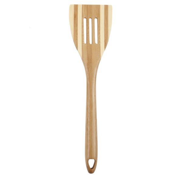 Core Kitchen Pro Chef Beige Bamboo Slotted Spatula L-12.01 W-3.15 H-0.59