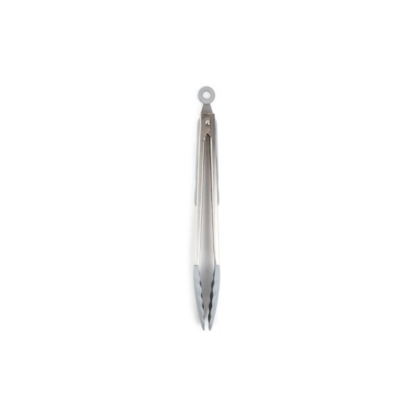 Core Kitchen Silver Silicone Locking Tong