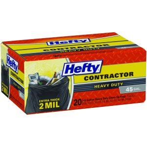 Hefty 45 gal Contractor Bags Twist Tie 20 pk