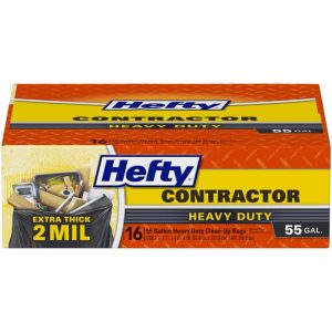 Hefty 55 gal Contractor Bags Twist Tie 16 pk