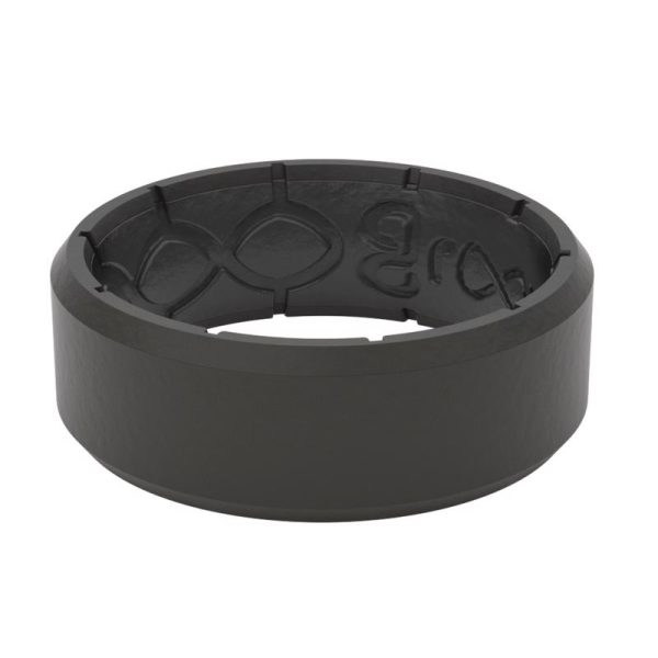 Groove Life Unisex Round Black Ring Silicone Water Resistant Size 10
