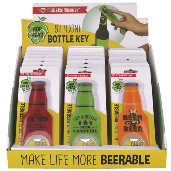 Modern Monkey Assorted Silicone Manual Bottle Opener