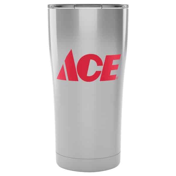 Tervis 20 oz ACE Silver Tumbler with Lid