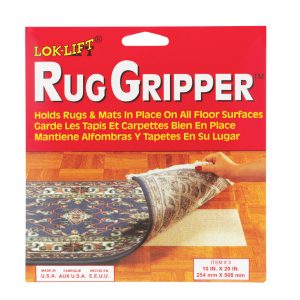 Lok-Lift 10 in. W X 20 in. L Reversible Scrim Indoor Rug Gripper