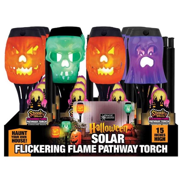 Shawshank LEDz Magic Seasons 15 in. Spooky Solar Stake Lights Halloween Decor