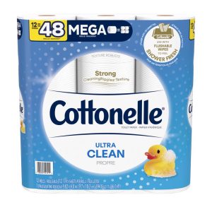 Cottonelle Ultra CleanCare Toilet Paper 12 Rolls 310 sheet