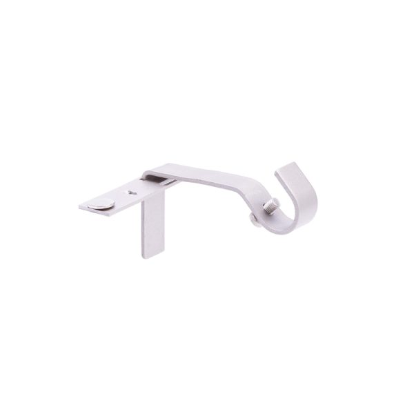 Kenney Fast Fit Brushed Nickel Silver Curtain Rod Bracket 5/8 in. L