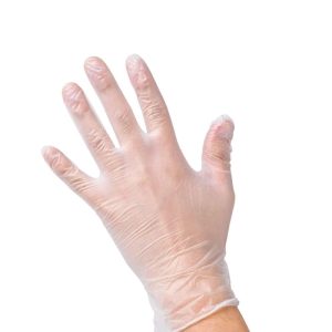 Tirol Vinyl Disposable Gloves X-Large Clear Powder Free 100 pk