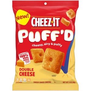 Cheez It Puff'D Double Cheese Crackers 3 oz Bagged