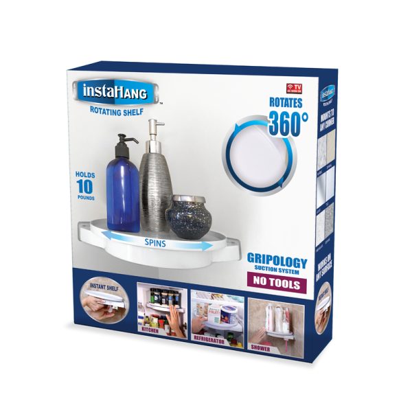 Insta Hang As Seen on TV Rotating Shelf Plastic 1 pc