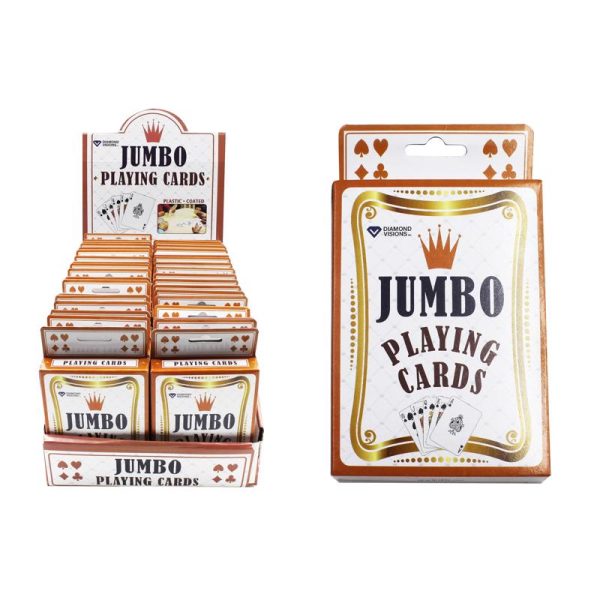 Diamond Visions Jumbo Playing Card Paper/Plastic 54 pc