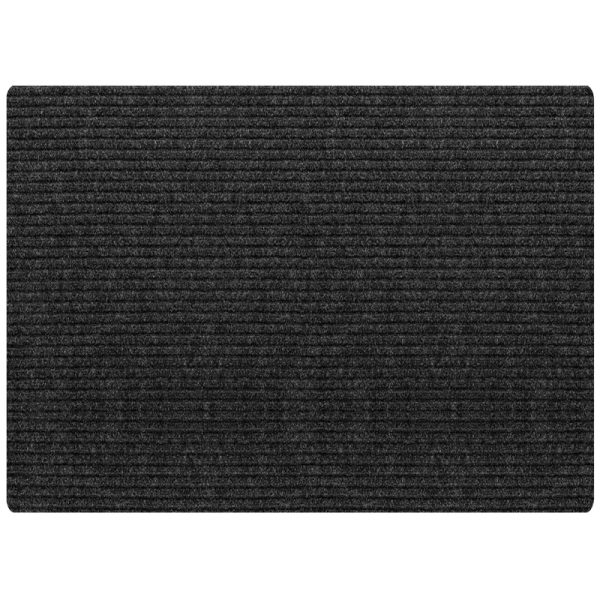 Multy Home 6 ft. L X 4 ft. W Charcoal Cocord Polyester Floor Mat
