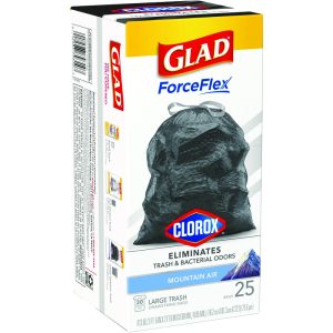 Glad Force Flex 30 gal Mountain Air Scent Trash Bags Drawstring 25 pk