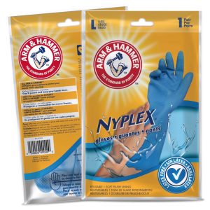 Arm & Hammer Nyplex Vinyl Cleaning Gloves L Blue 1 pair