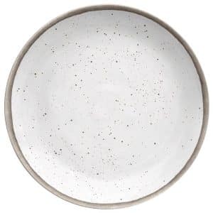 TarHong White Bamboo Retreat Pottery Salad Plate 8.5 in. D 1 pk