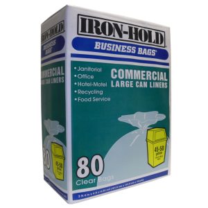 Iron-Hold 50 gal Drum Liners Twist Tie 80 pk