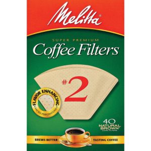 Melitta 6 cups Brown Cone Coffee Filter 40 pk