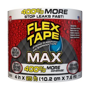 FLEX SEAL Family of Products FLEX TAPE MAX 4 in. W X 25 ft. L White Waterproof Repair Tape