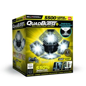 Bell + Howell Quad Burst Square E26 (Medium) LED Bulb White 300 Watt Equivalence 1 pk