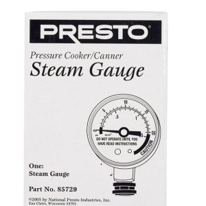 Presto Stainless Steel Pressure Cooker/Canner Steam Gauge 22 qt
