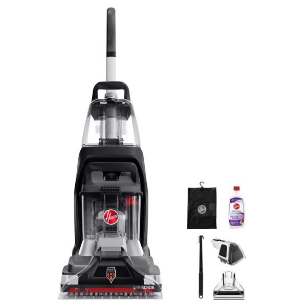 Hoover PowerScrub Bagless Corded Standard Filter Upright Vacuum