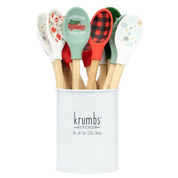 Krumbs Kitchen Assorted Silicone/Wood Mixing Spoon
