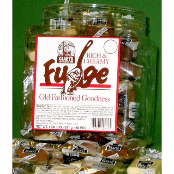 Claeys Chocolate and Vanilla Fudge Mini Bites 60 pc