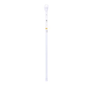 Kenney Adjustable Curtain Rod 63 in. L White