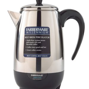 Farberware 8 cups Black/Silver Percolator