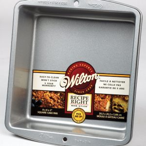 Wilton 8 in. W X 8 in. L Cake Pan Silver 1 pc